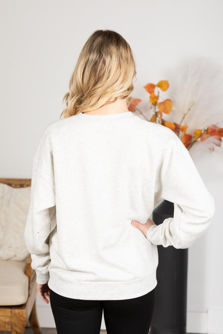 Fleece Round Neck Sweatshirt