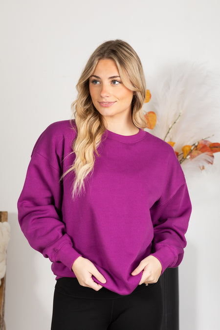 Fleece Round Neck Sweatshirt