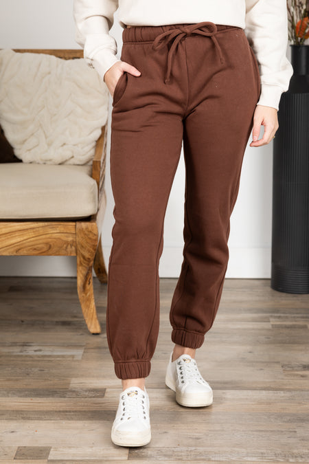 Fleece Jogger Sweatpants With Pockets