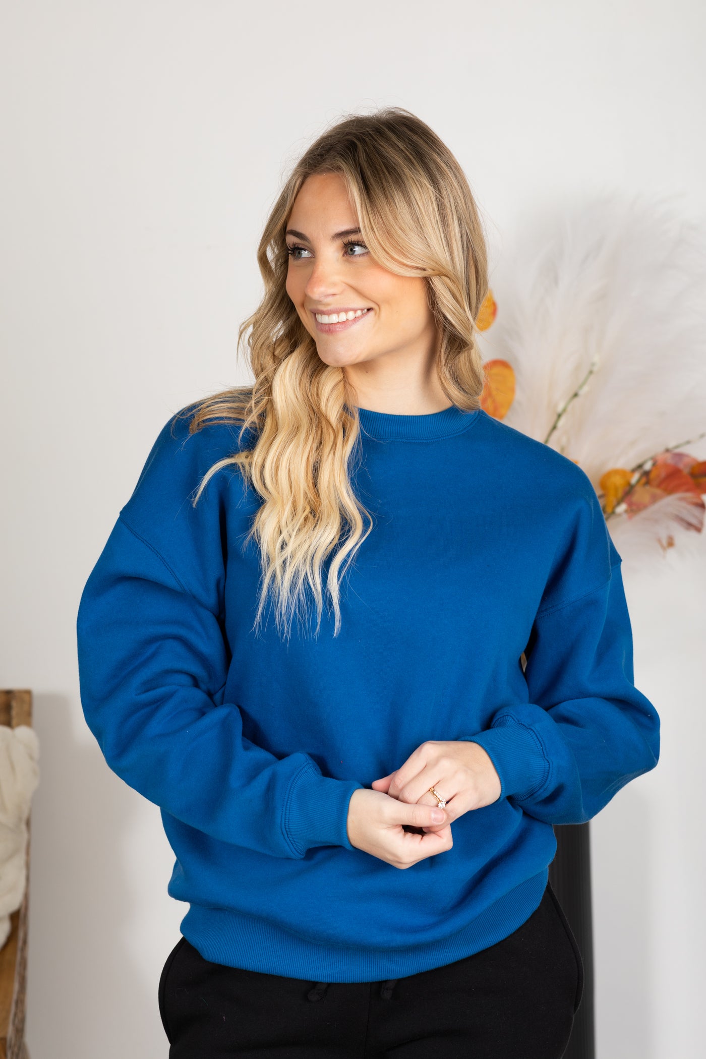 Fleece Round Neck Sweatshirt