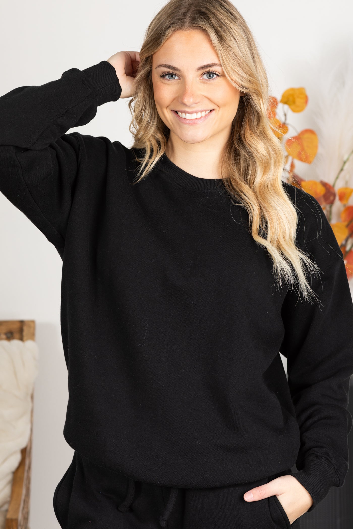 Fleece Round Neck Sweatshirt