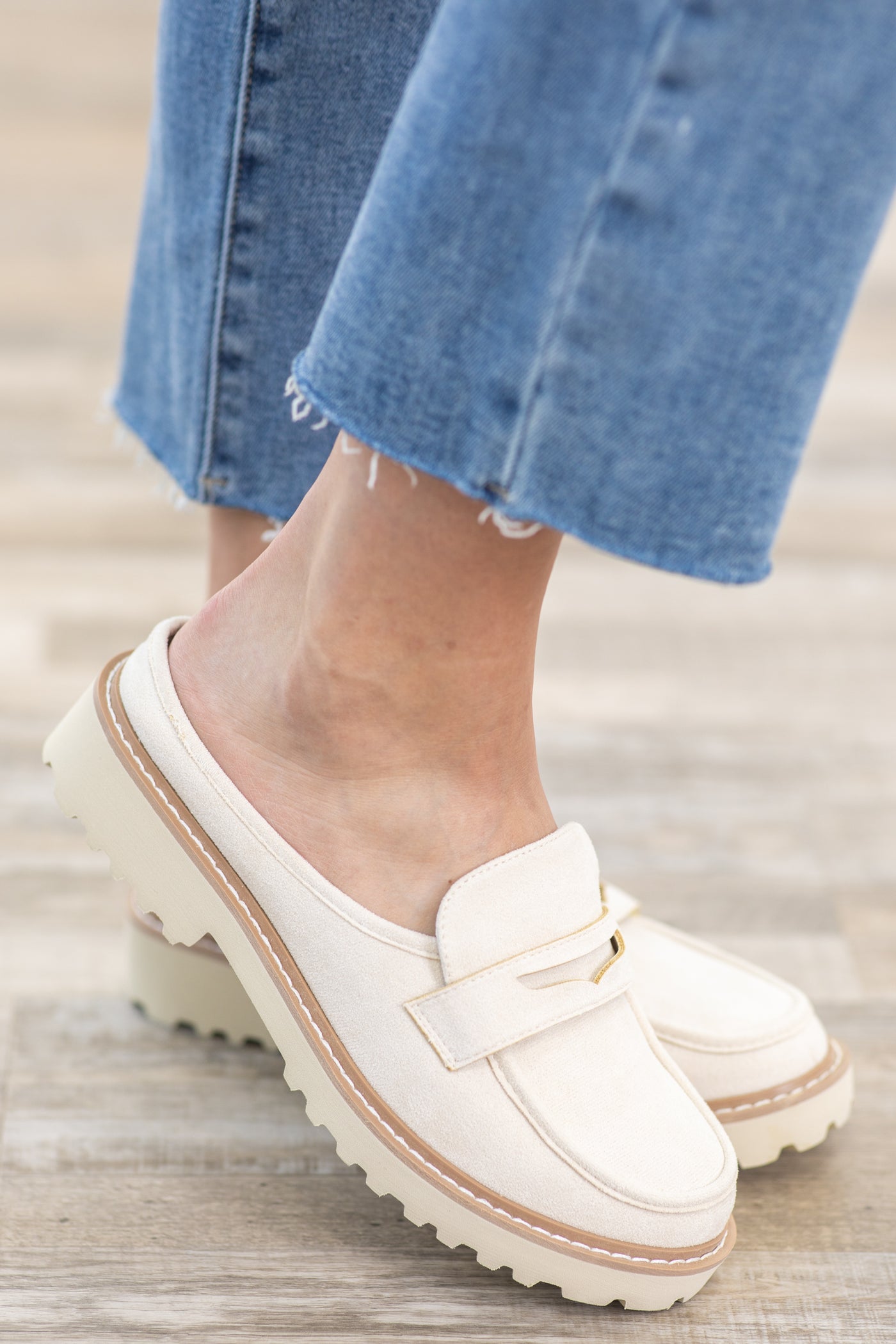 Burnished Oxford Mules