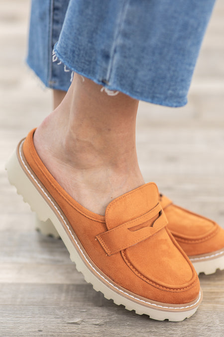 Burnished Oxford Mules