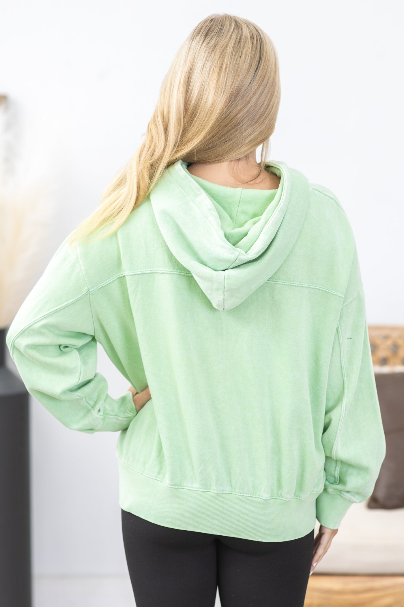 Lime Soft Knit Hoodie