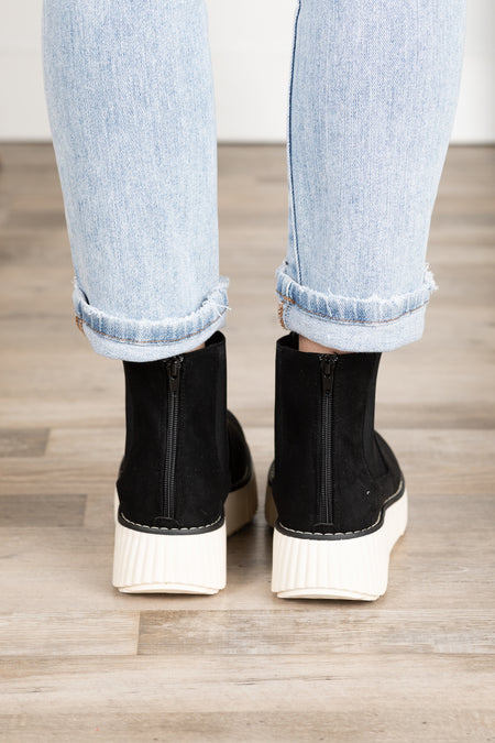 Suede Platform Bootie