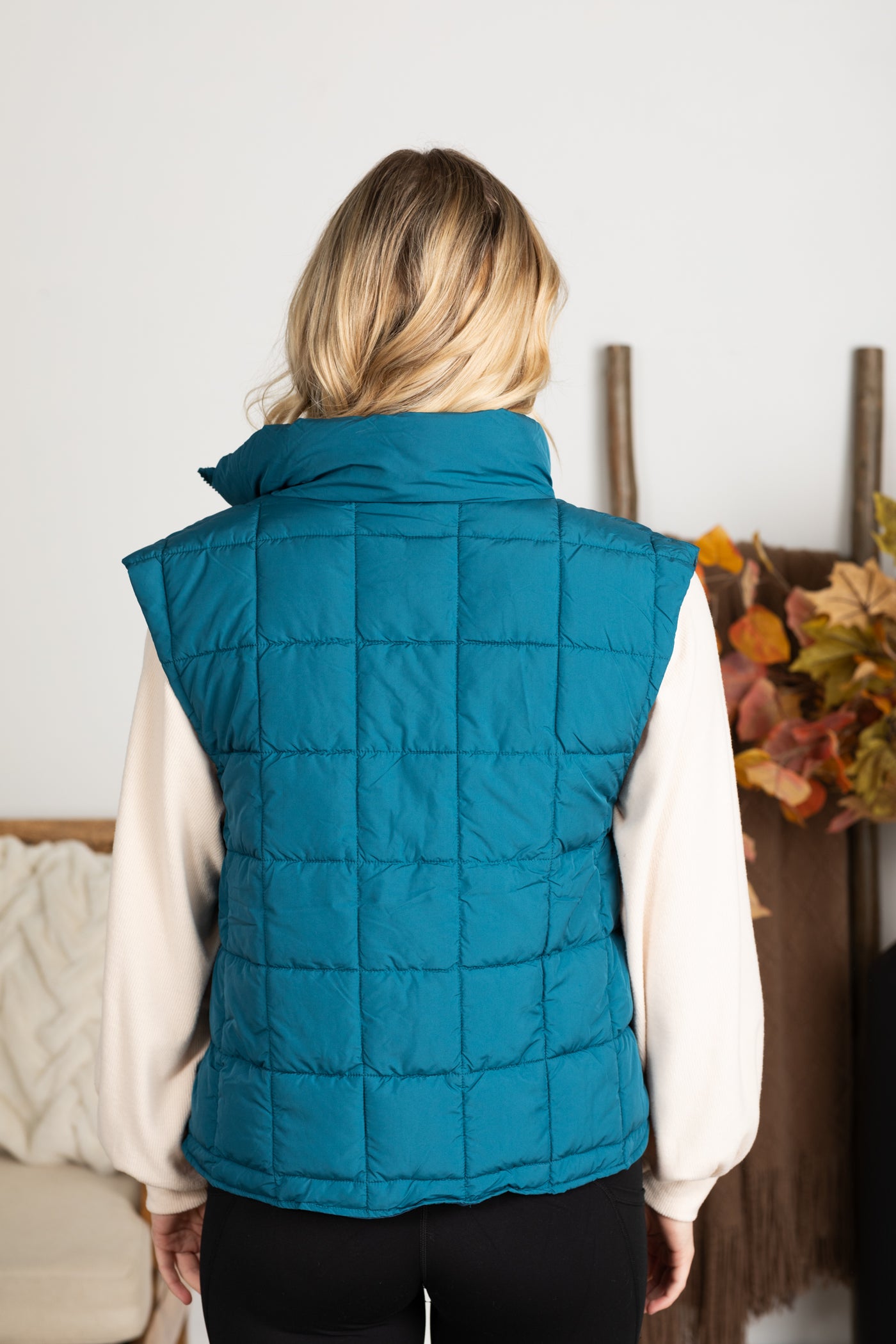 Solid Puffer Padded Vest