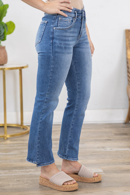 Risen High Rise Slim Straight Jeans