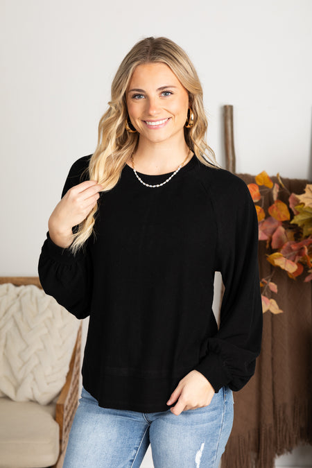 Casual Cutout Long Sleeve Knit Top