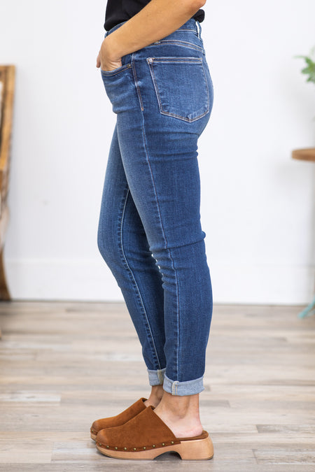 Judy Blue High Rise Button Fly Skinny Jeans