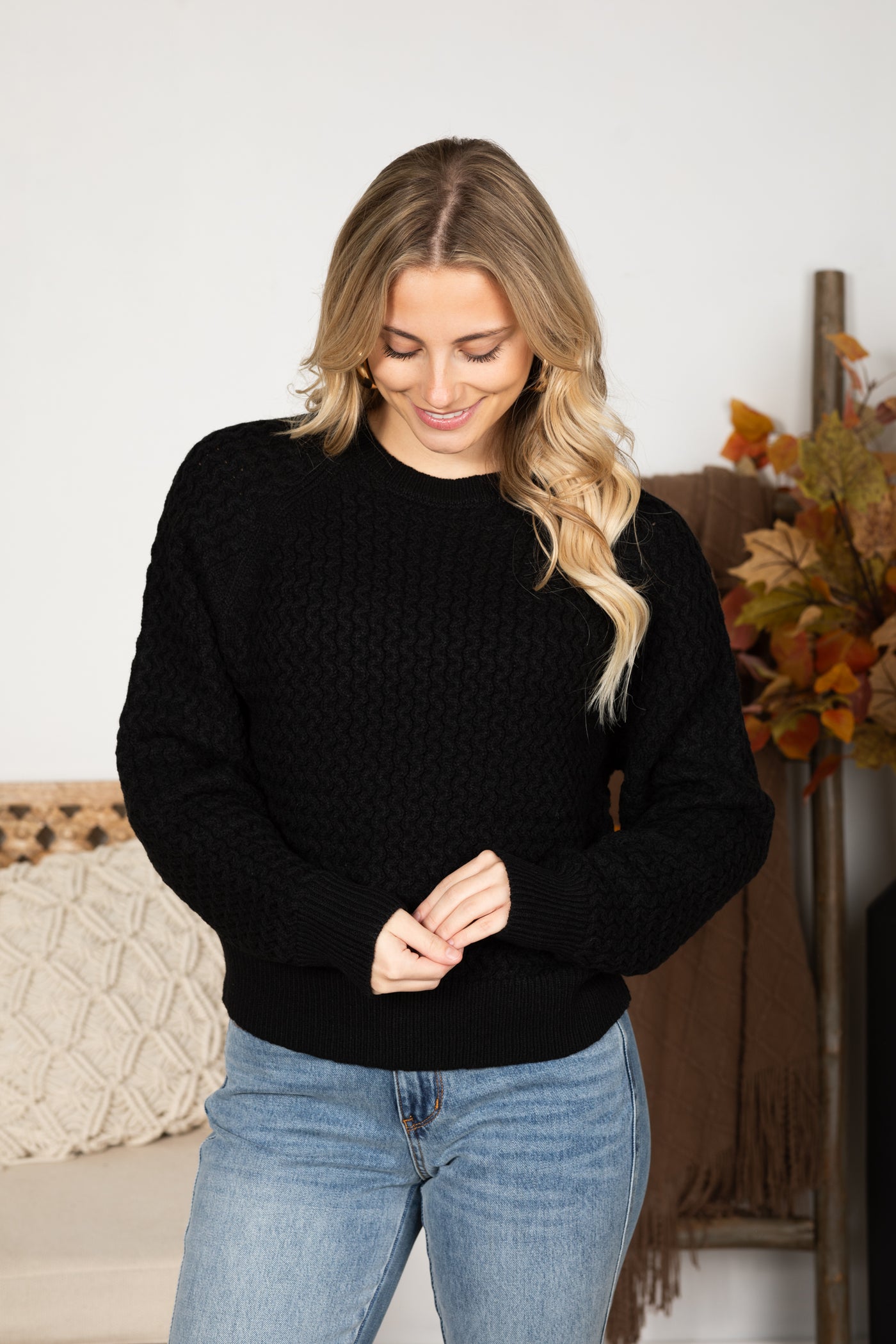 Swirl Knit Sweater