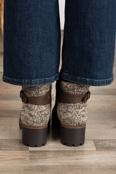 Wedge Sole Belt Booties