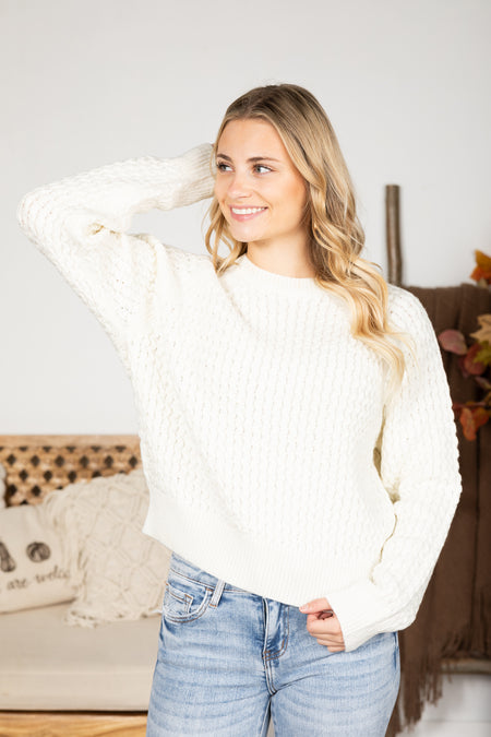 Swirl Knit Sweater