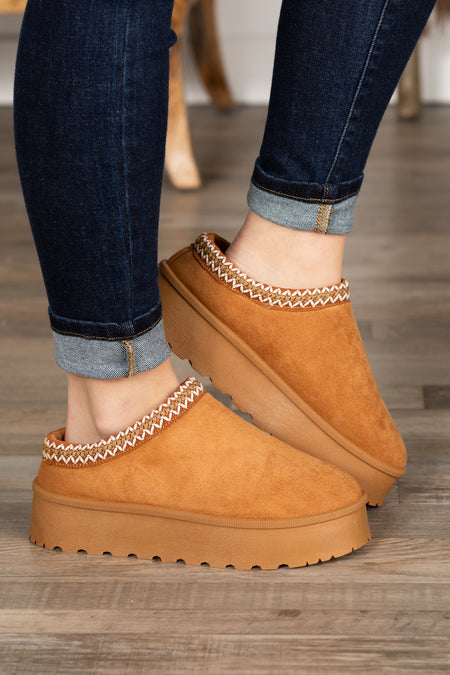 Platform Sherpa Slip On Shoes