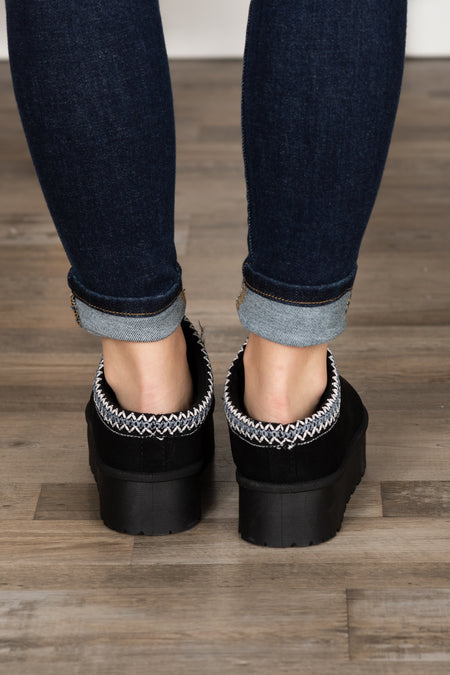 Platform Sherpa Slip On Shoes