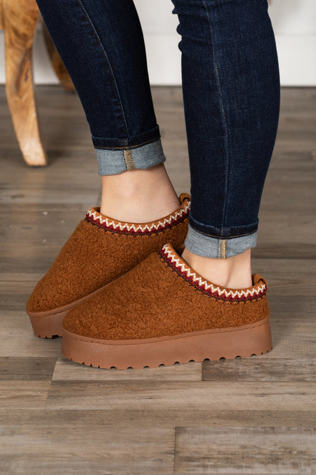 Sherpa Platform Slip On Shoes