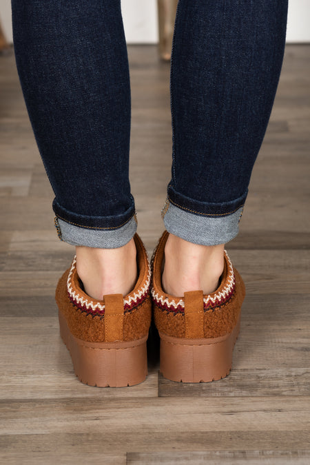 Sherpa Platform Slip On Shoes