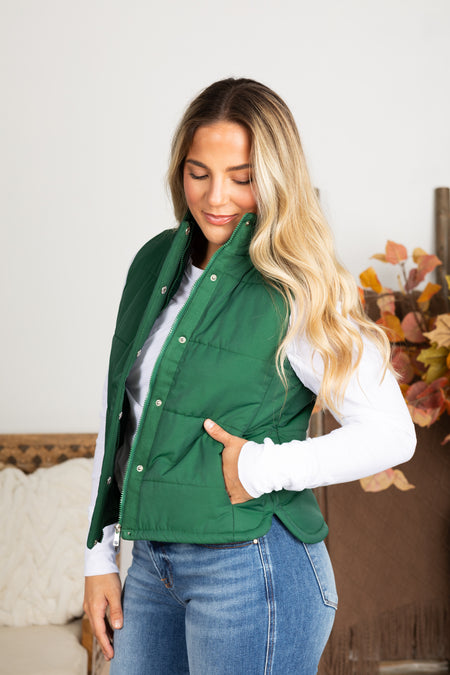 Puffer Vest With Pockets