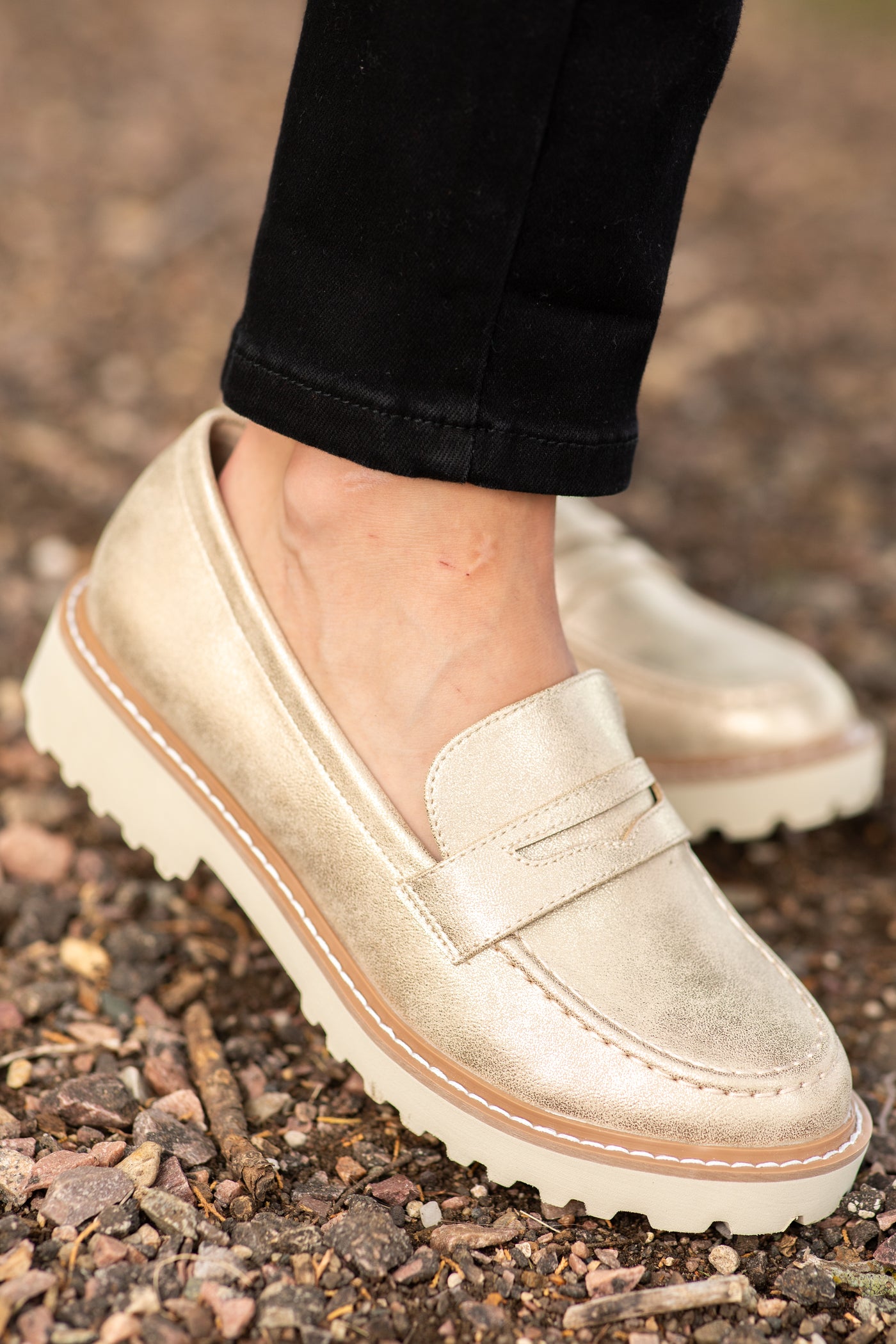 Burnished Oxford Loafers