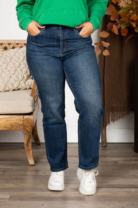 Mica Fleece Lined Straight Leg Jeans