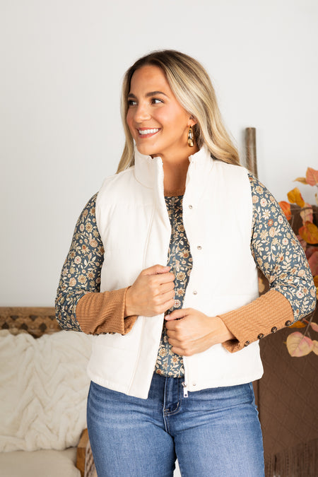 Puffer Vest With Pockets