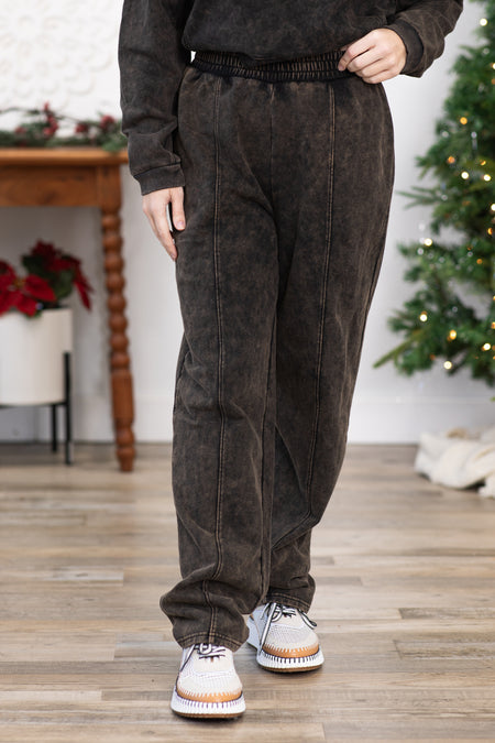 Charcoal Washed Sweatpants