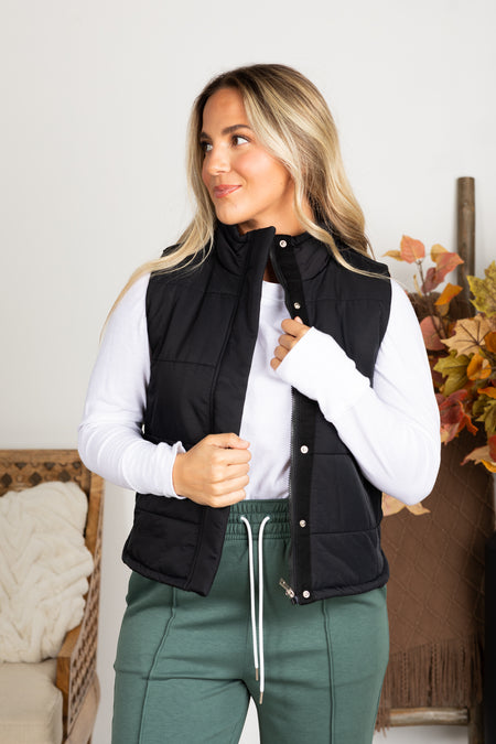 Puffer Vest With Pockets