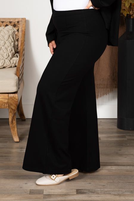 Contour Wide Leg Ponte Pants