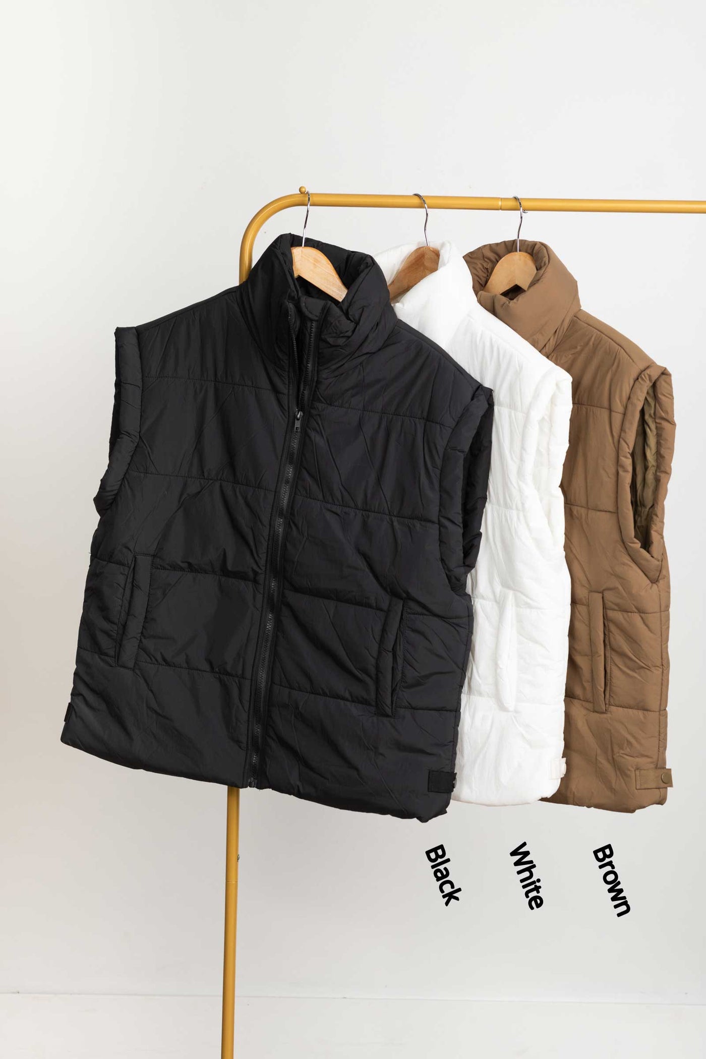 Zipper Light Puffer Vest