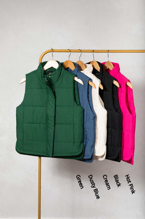 Puffer Vest With Pockets