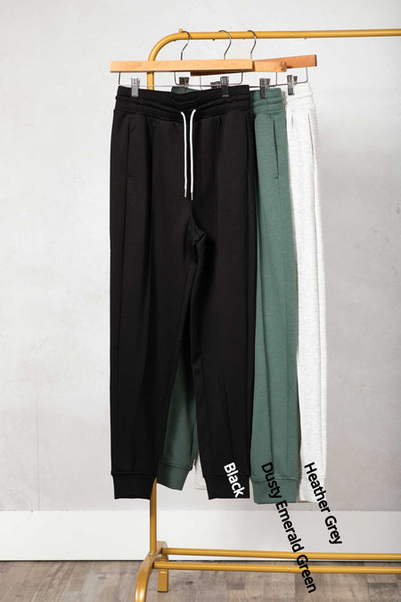 Solid Scuba Drawstring Joggers