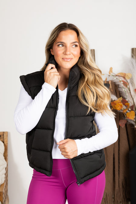 High Neck Casual Comfy Puffer Vest