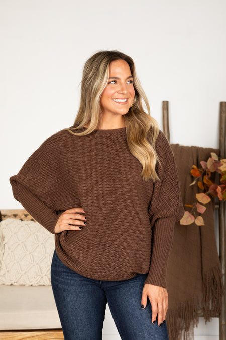 Dolman Sleeve Oversized Sweater