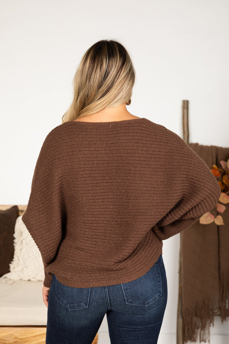 Dolman Sleeve Oversized Sweater