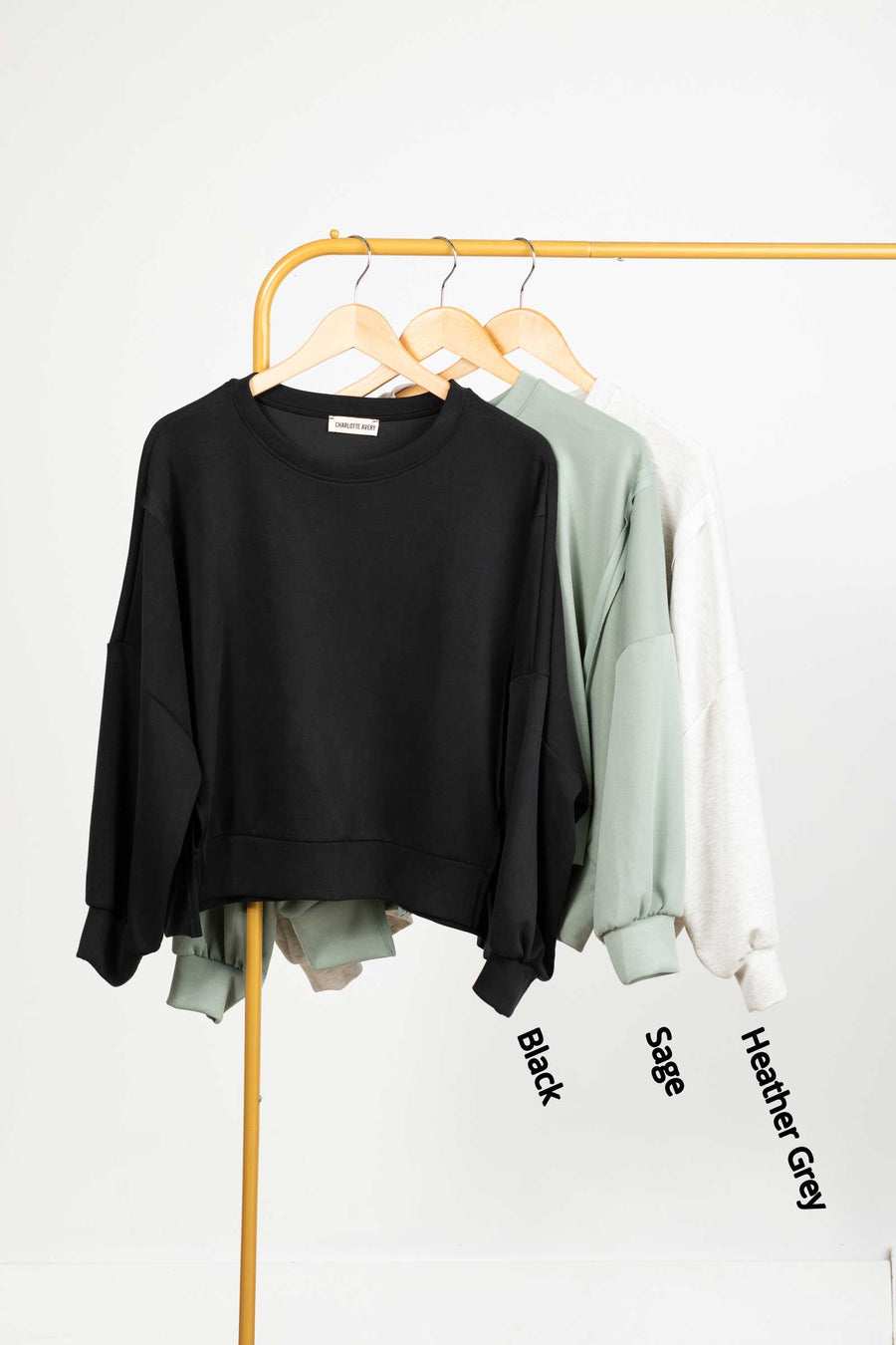 Super Soft Crewnecks With Side Slit