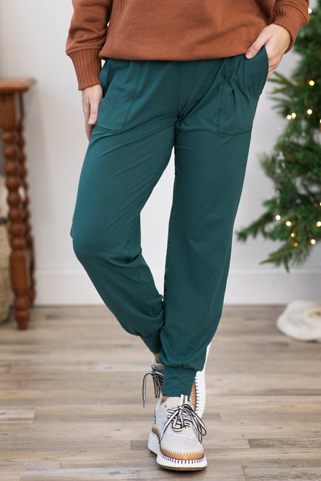 Teal Joggers with Pockets