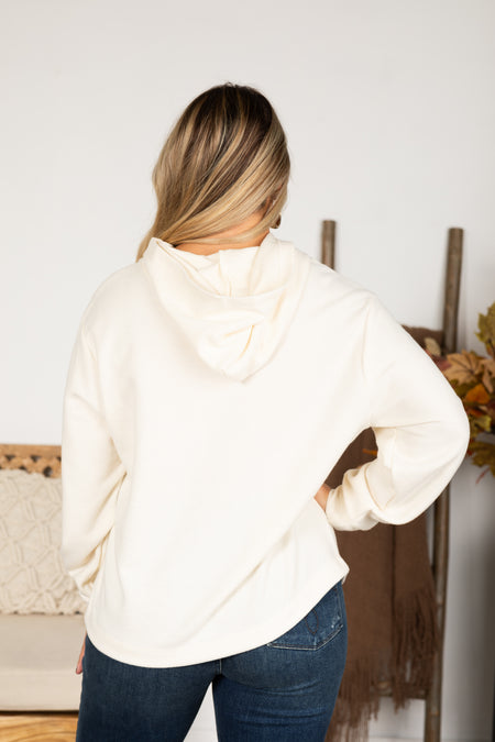 Relaxed Knit Hoodie