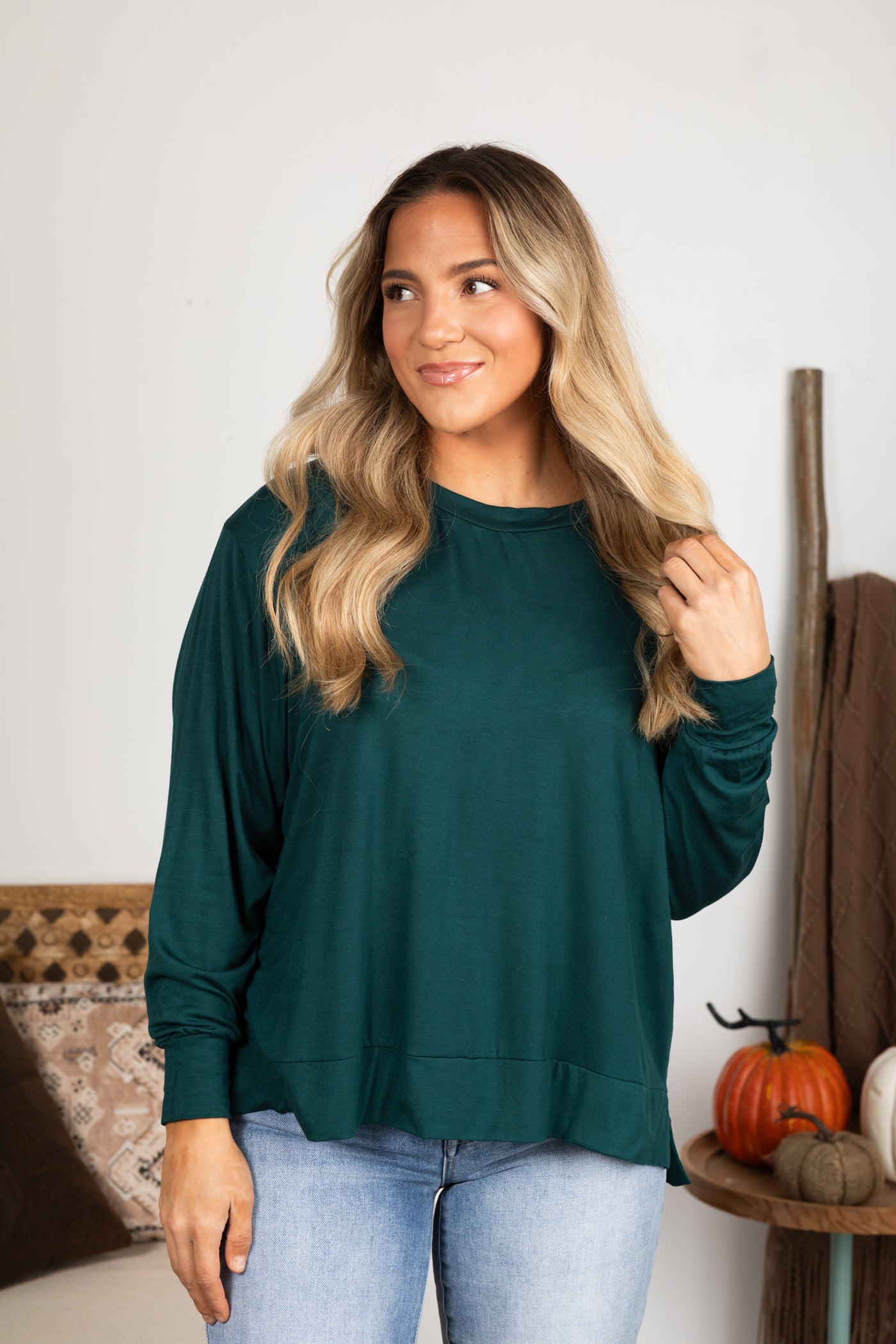 Super Soft Basic Dolman Sleeve Top