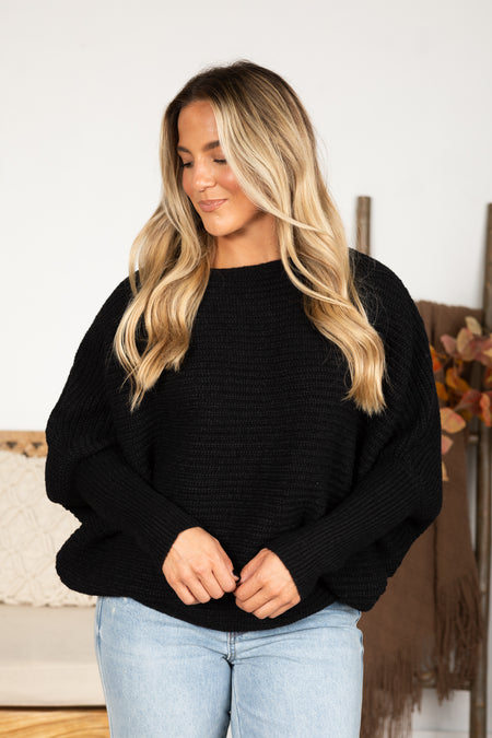 Dolman Sleeve Oversized Sweater