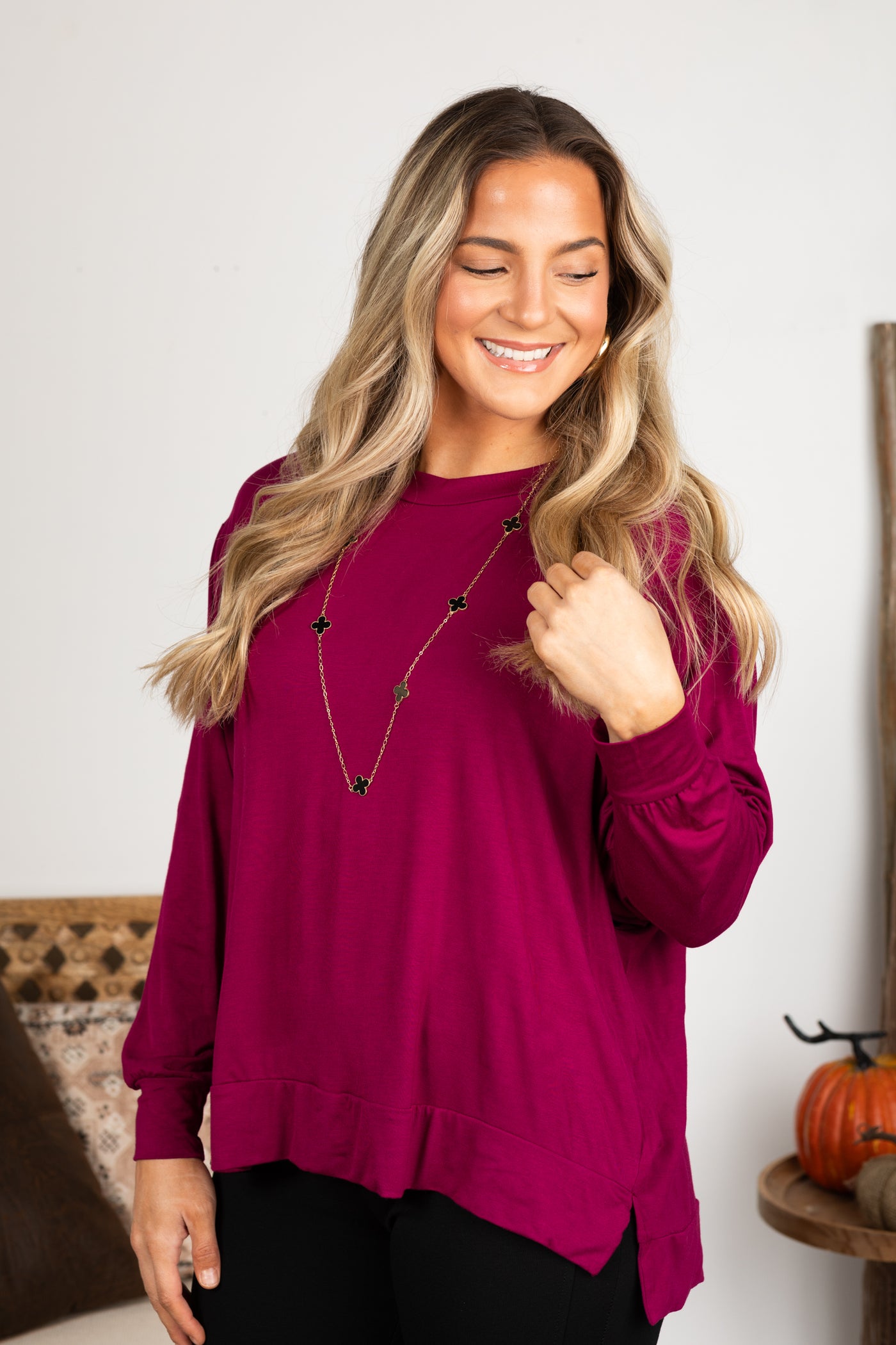 Super Soft Basic Dolman Sleeve Top