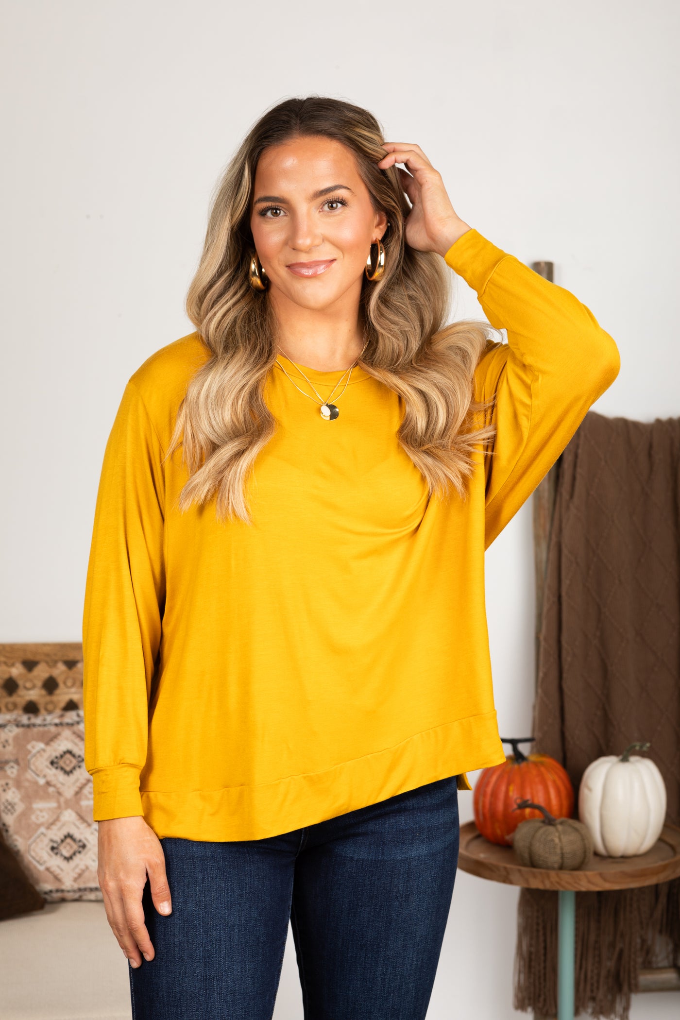 Super Soft Basic Dolman Sleeve Top