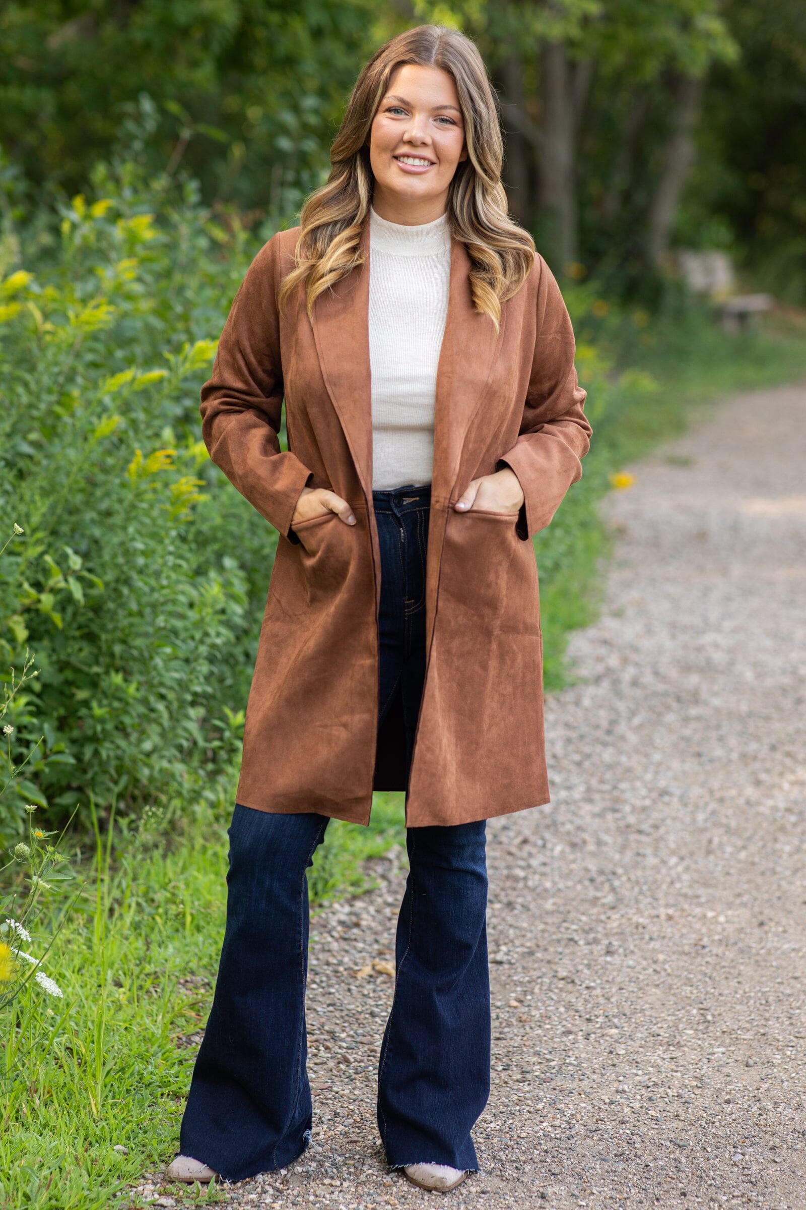 The Westman Faux Suede Jacket • Impressions Online Boutique