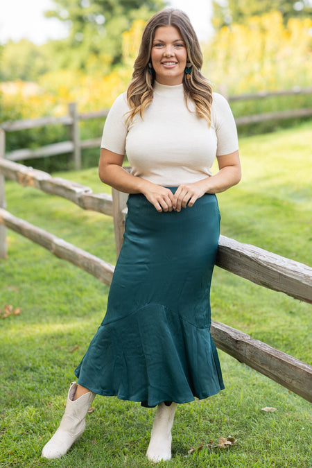 Teal Midi Skirt - Filly Flair