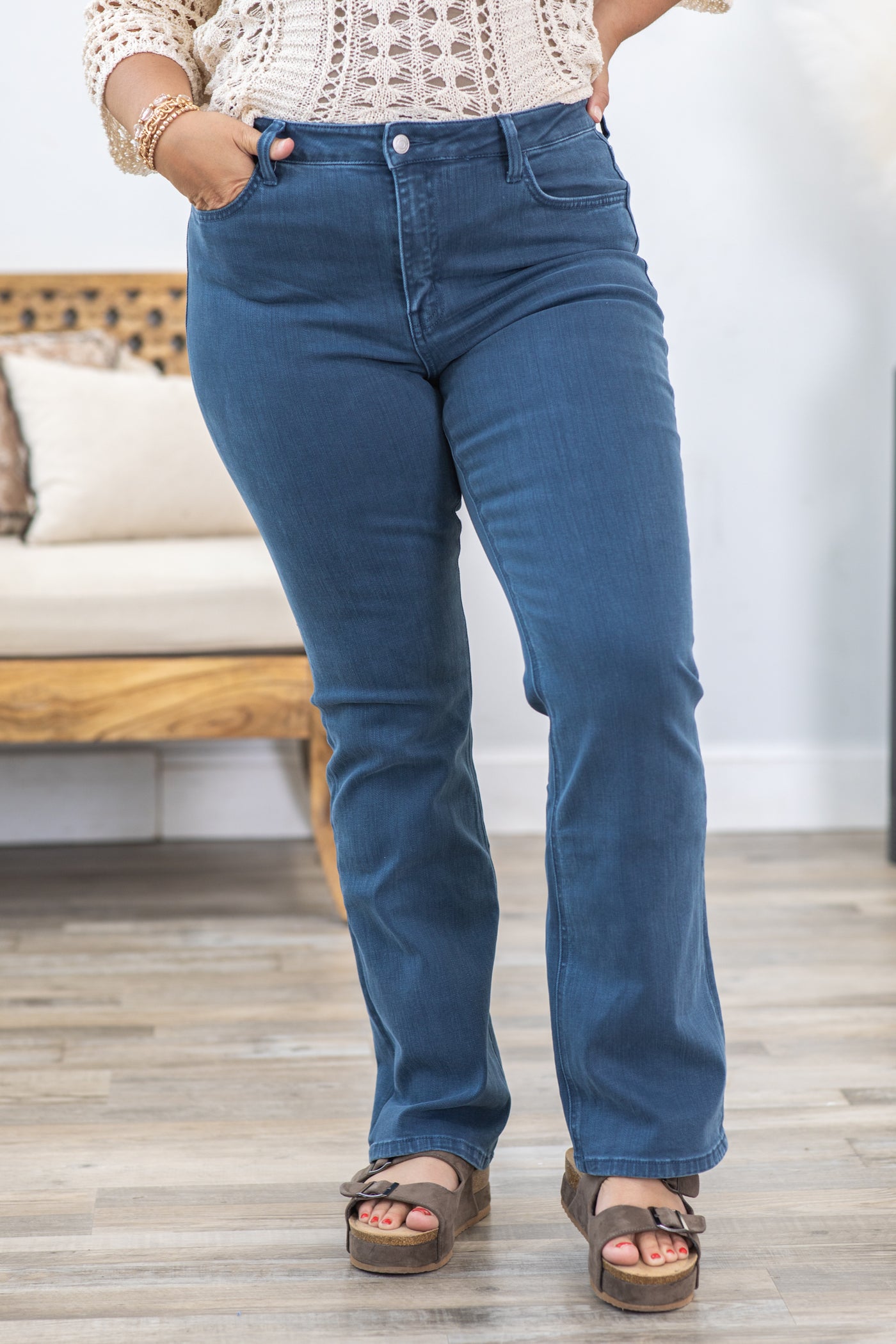 Flying Monkey High Rise Bootcut Jeans