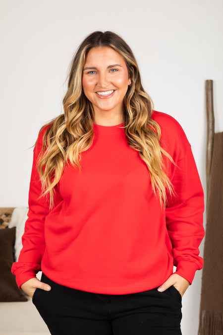 Fleece Round Neck Sweatshirt