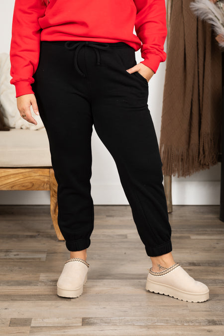 Fleece Jogger Sweatpants With Pockets