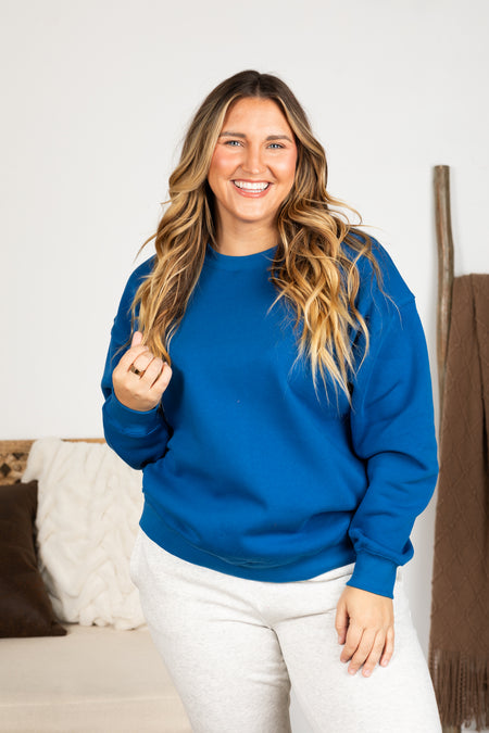 Fleece Round Neck Sweatshirt