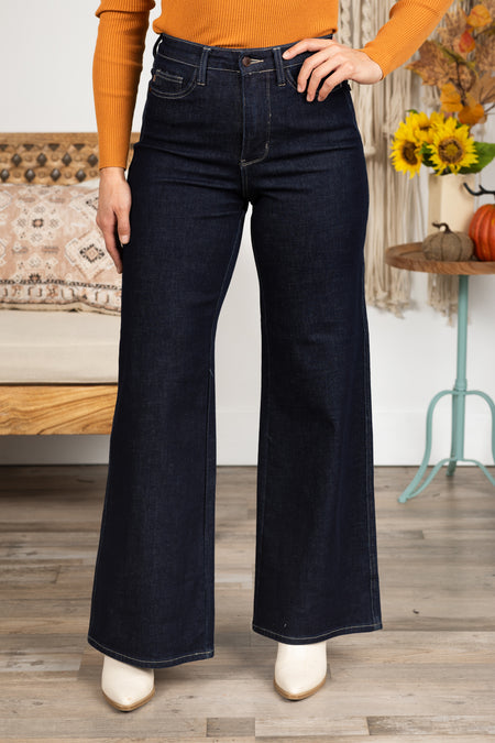 Judy Blue Tummy Control Retro Wide Jeans