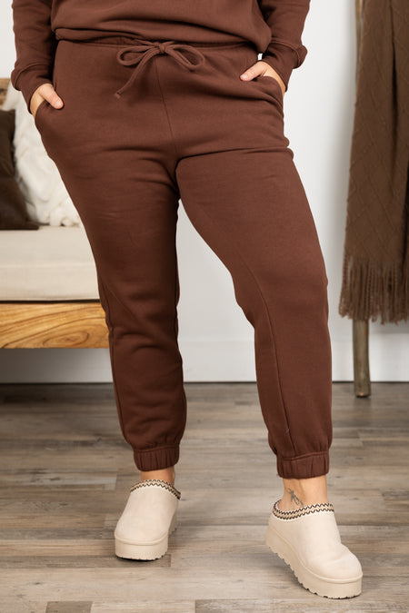 Fleece Jogger Sweatpants With Pockets