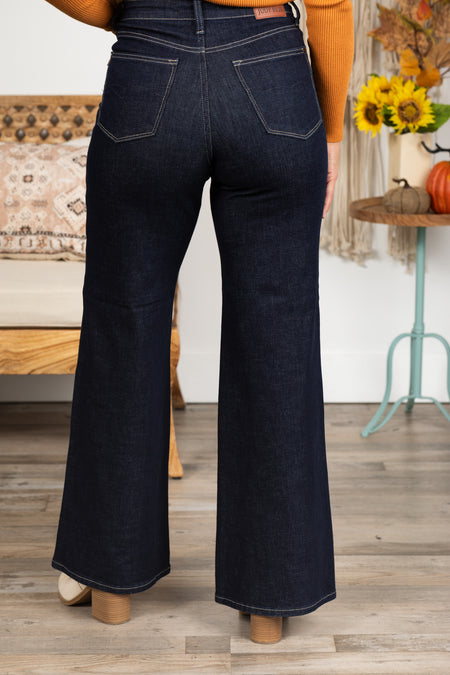 Judy Blue Tummy Control Retro Wide Jeans