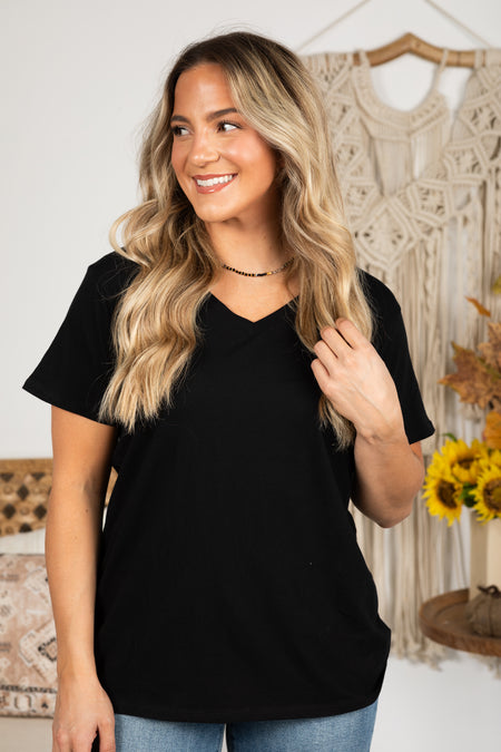 V-Neck Boyfriend Fit Tee